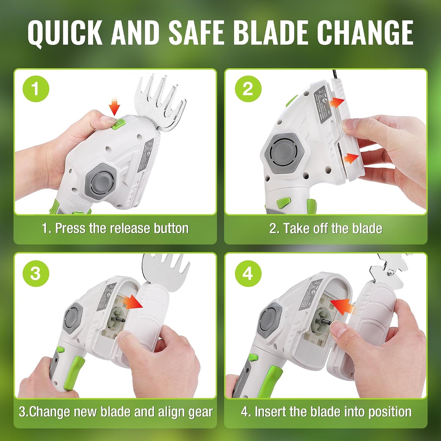 7.2V Cordless Grass Shear & Shrubbery Trimmer