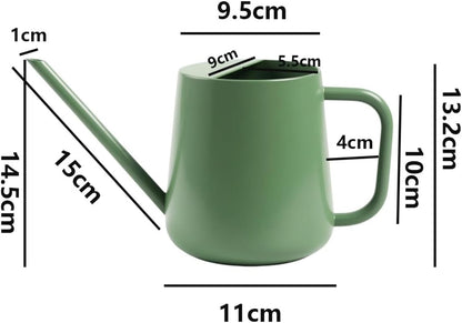 Watering Can for Indoor & Outdoor Plants, 35 oz/1000ml Watering Can with Metal Handle, Stainless Steel Garden Long Spout Watering Pot for Indoor House Plants Bonsai Flower Decorative