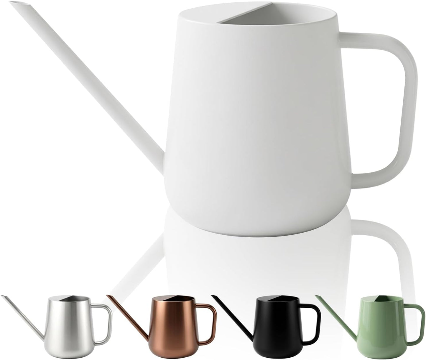 Watering Can for Indoor & Outdoor Plants, 35 oz/1000ml Watering Can with Metal Handle, Stainless Steel Garden Long Spout Watering Pot for Indoor House Plants Bonsai Flower Decorative