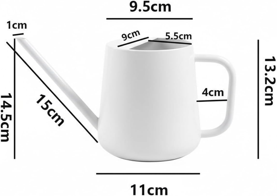 Watering Can for Indoor & Outdoor Plants, 35 oz/1000ml Watering Can with Metal Handle, Stainless Steel Garden Long Spout Watering Pot for Indoor House Plants Bonsai Flower Decorative