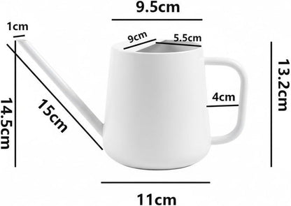 Watering Can for Indoor & Outdoor Plants, 35 oz/1000ml Watering Can with Metal Handle, Stainless Steel Garden Long Spout Watering Pot for Indoor House Plants Bonsai Flower Decorative