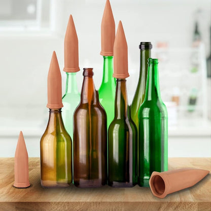 10 Pack Terracotta Watering Spikes, Plant Watering Devices