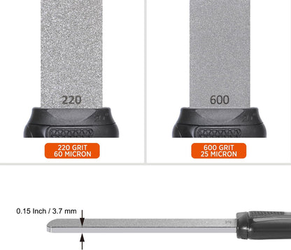 120N Dual-Grit Diamond Sharpening Stone Garden Tool File