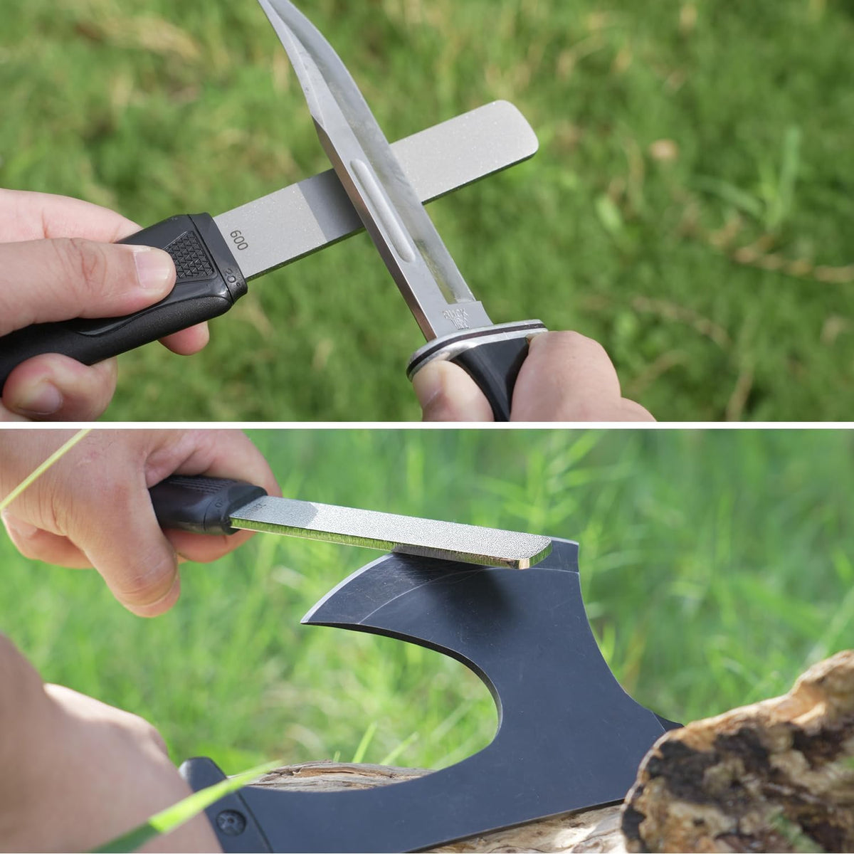 120N Dual-Grit Diamond Sharpening Stone Garden Tool File