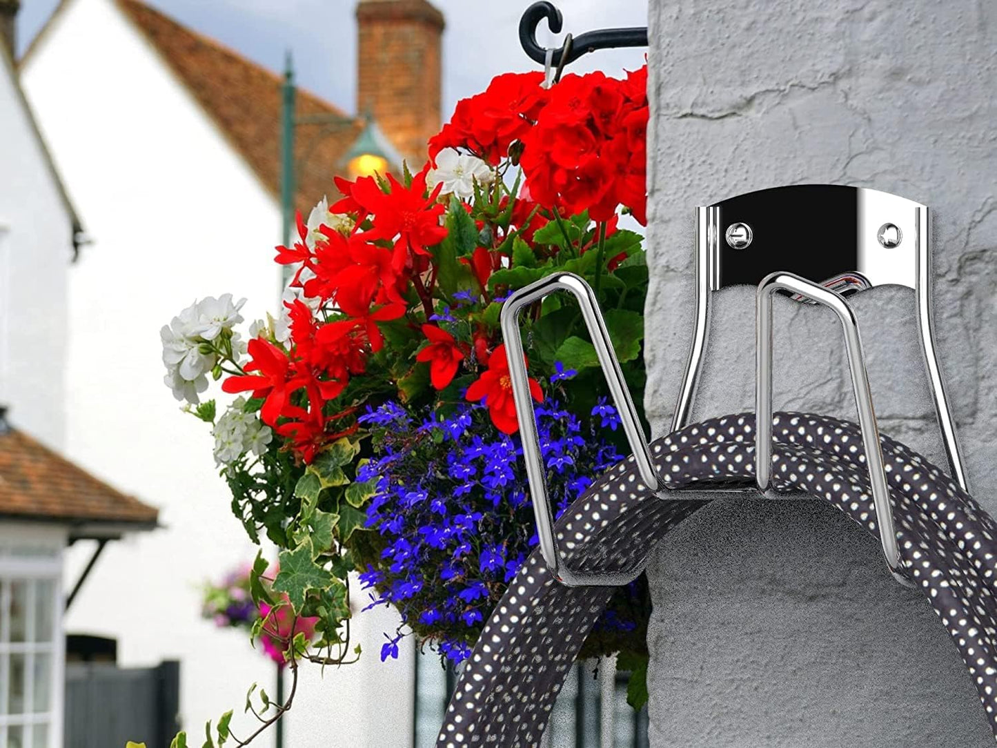 Garden Hose Holder - 2 Sets Wall Mount for Water Hose and Extension Cords