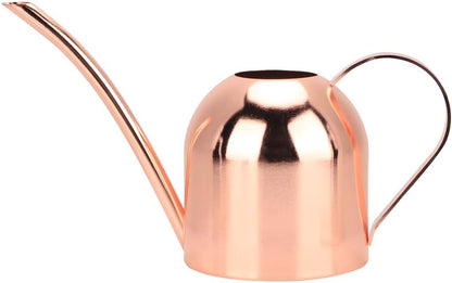 500 ml Stainless Steel Watering Can, Watering Can with Long Spout, for Indoor and Outdoor Indoor Plants (Rose Gold)