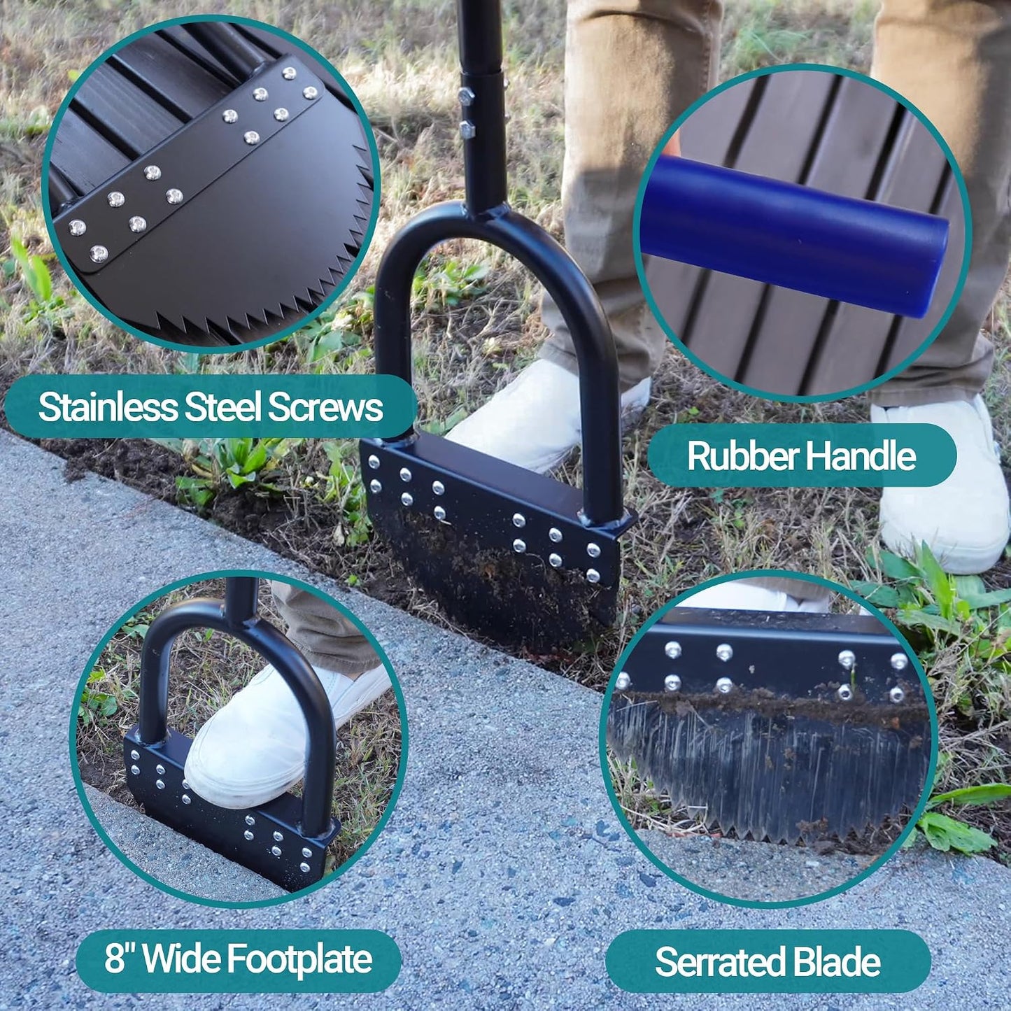 41in Edger Lawn Tool & 63in Stirrup Hoe Bundle
