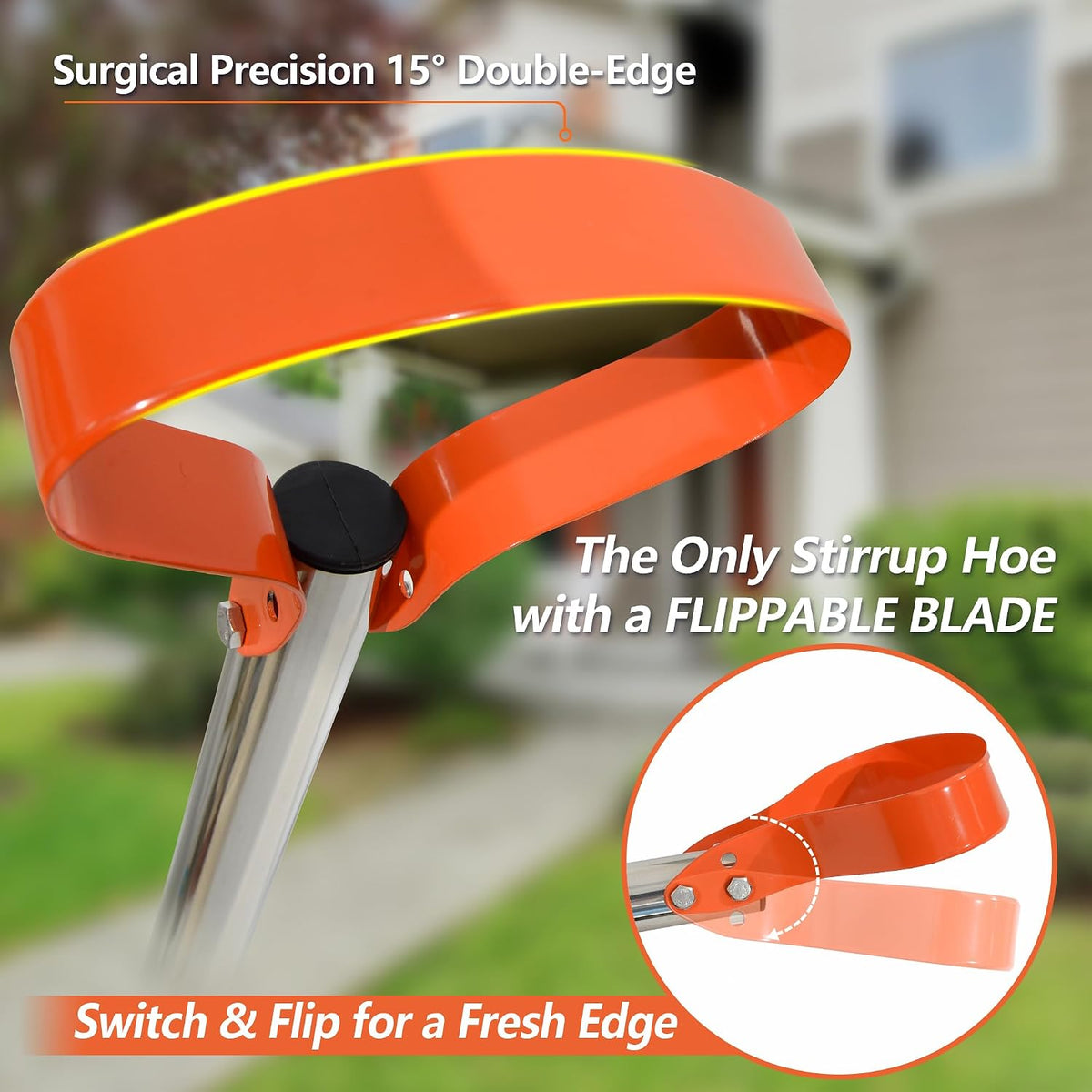 41in Edger Lawn Tool & 63in Stirrup Hoe Bundle