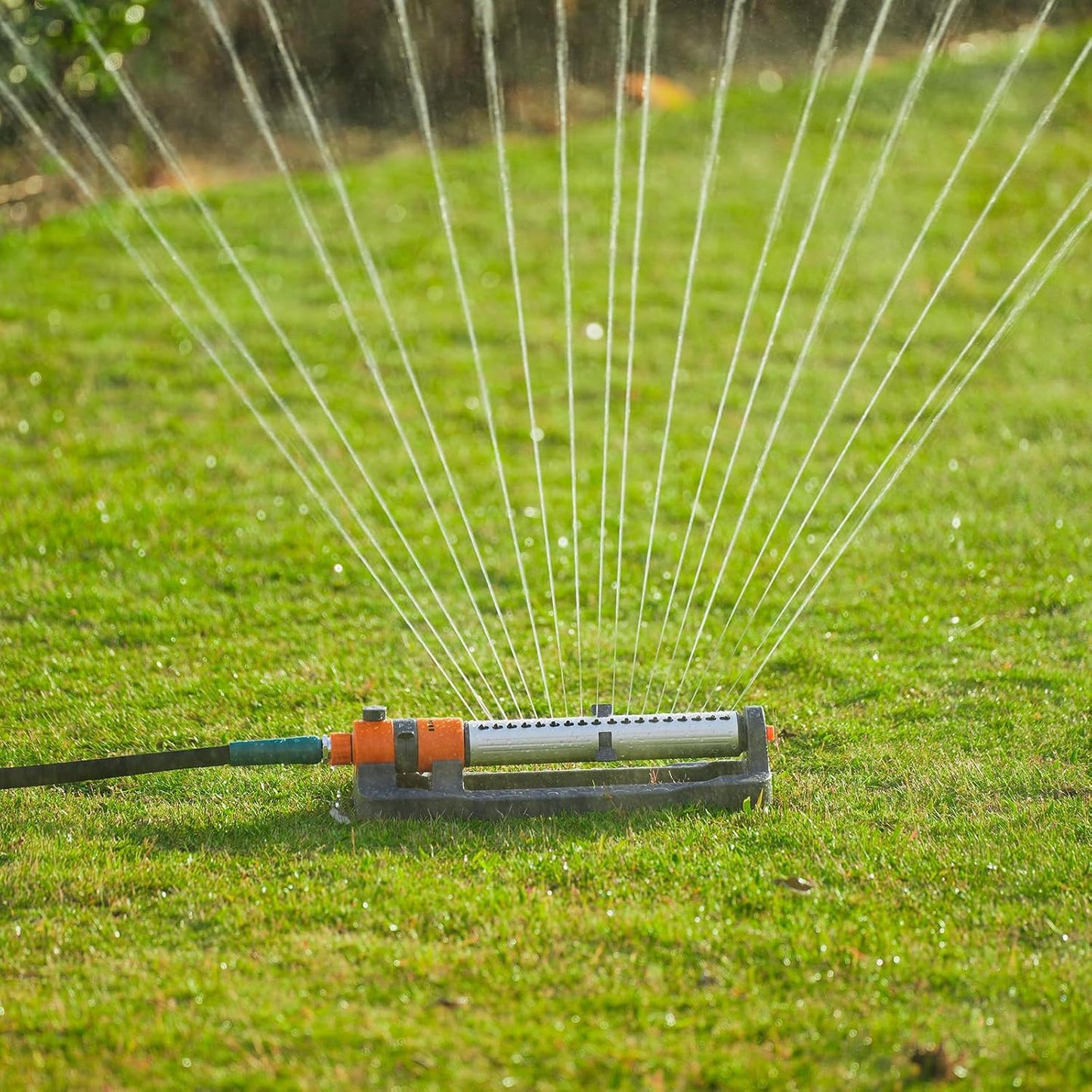 Oscillating Water Sprinklers for Yard, Garden and Lawn Sprinkler for Large Outdoor Area with Adjustable Spray