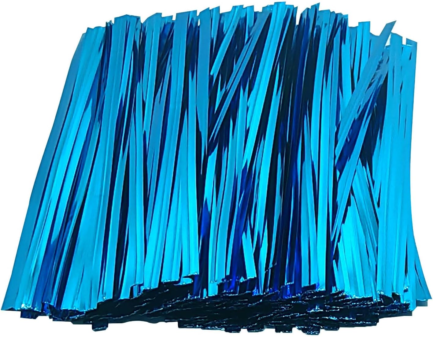300pcs Metal Twist Ties for Bread Candy Coffee Cookie Bags 4inch Plant Ties Reusable Cable Tie Flexible Banister for Garden Home Kitchen Office Garage Party Xmas Decor (Red & White & Blue)