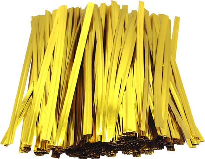 300pcs Metal Twist Ties for Bread Candy Coffee Cookie Bags 4inch Plant Ties Reusable Cable Tie Flexible Banister for Garden Home Kitchen Office Garage Party Xmas Decor (Red & White & Blue)