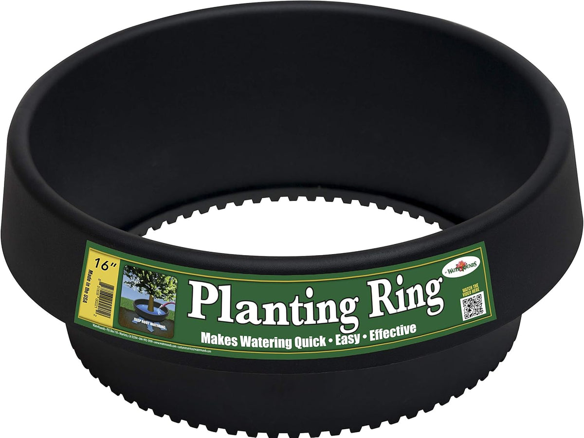 6-Pack 24-inch Tree Planting Rings – Deep Root Watering Basin & Edging.