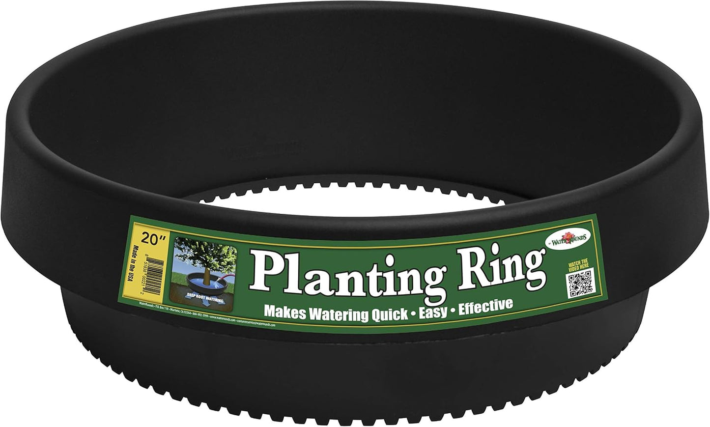 6-Pack 24-inch Tree Planting Rings – Deep Root Watering Basin & Edging.