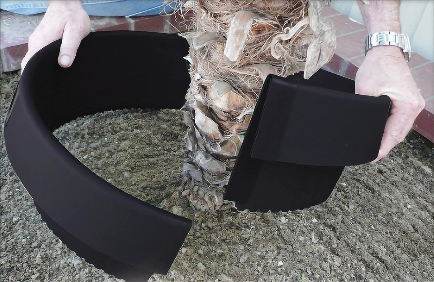 6-Pack 24-inch Tree Planting Rings – Deep Root Watering Basin & Edging.