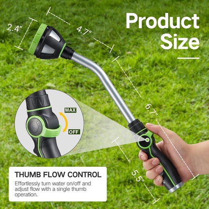 Watering Wand Heavy Duty,15-Inch Long Hose Nozzle Sprayer