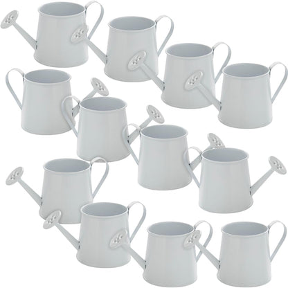 Mini Watering Can Tabletop Decorations - 12 Pieces