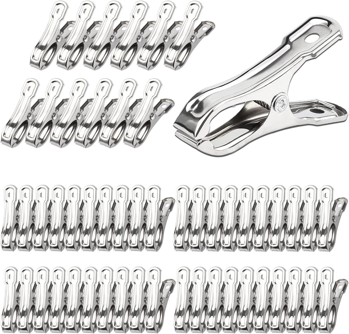 25Pcs Greenhouse Clips, Stainless Steel Garden Clamps Heavy Duty