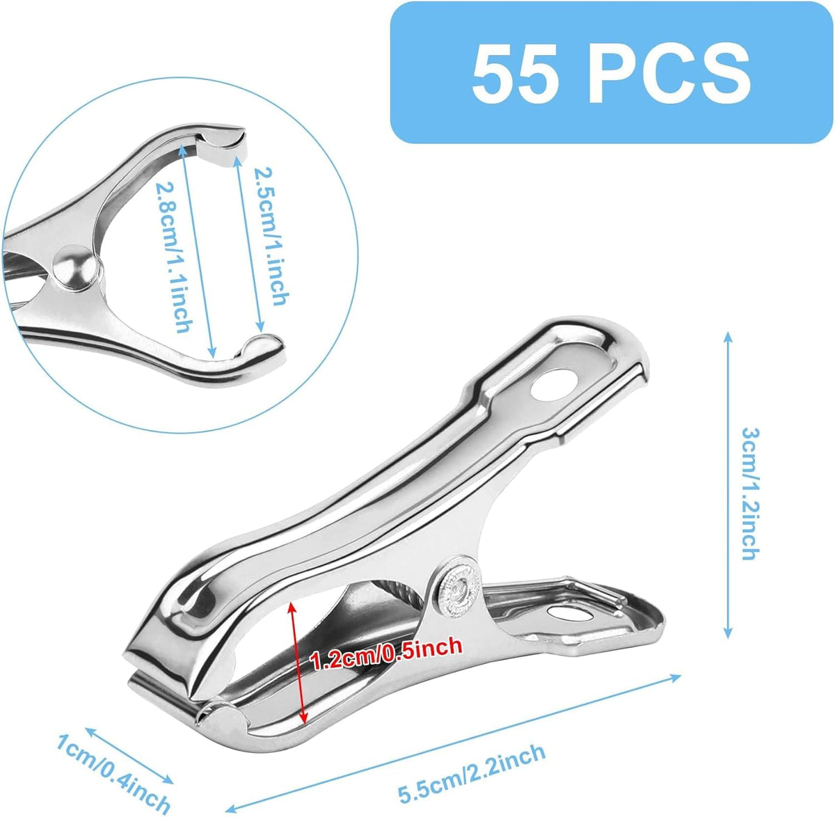 25Pcs Greenhouse Clips, Stainless Steel Garden Clamps Heavy Duty