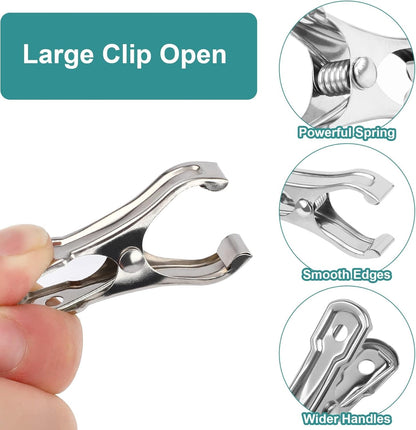 25Pcs Greenhouse Clips, Stainless Steel Garden Clamps Heavy Duty