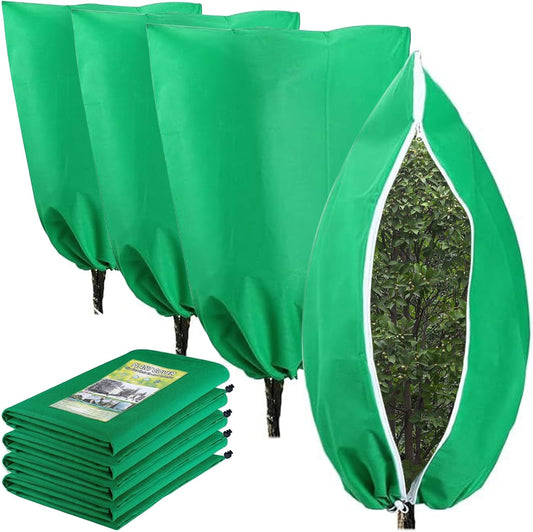 Plant Covers Freeze Protection, 4 Pack 31.5''×47.3'' Tree Covers for Winter