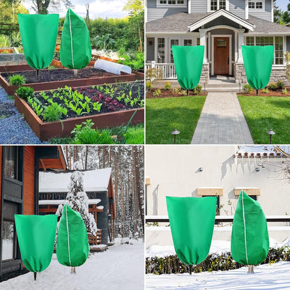 Plant Covers Freeze Protection, 4 Pack 31.5''×47.3'' Tree Covers for Winter