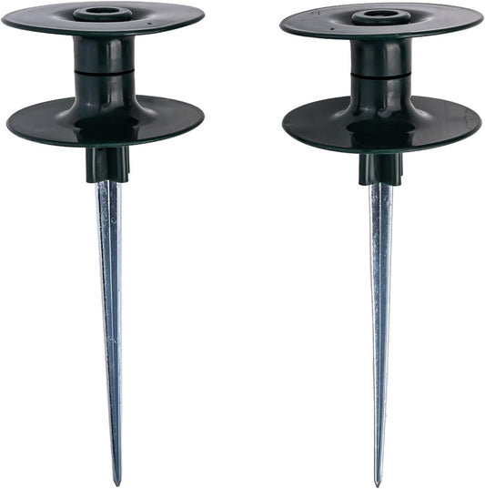 Garden Hose Roller Guide with Smooth Resin Wheel and Zinc Spike for Protecting Plants and Easy Watering Setup, 2pcs(2pcs)