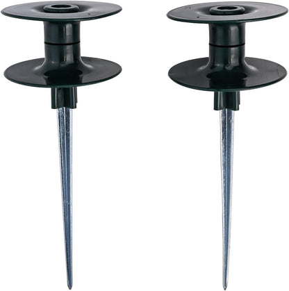 Garden Hose Roller Guide with Smooth Resin Wheel and Zinc Spike for Protecting Plants and Easy Watering Setup, 2pcs(2pcs)