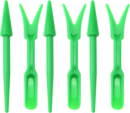 Mini Garden Hand Succulent Transplanting Tools,Set of 6,Green