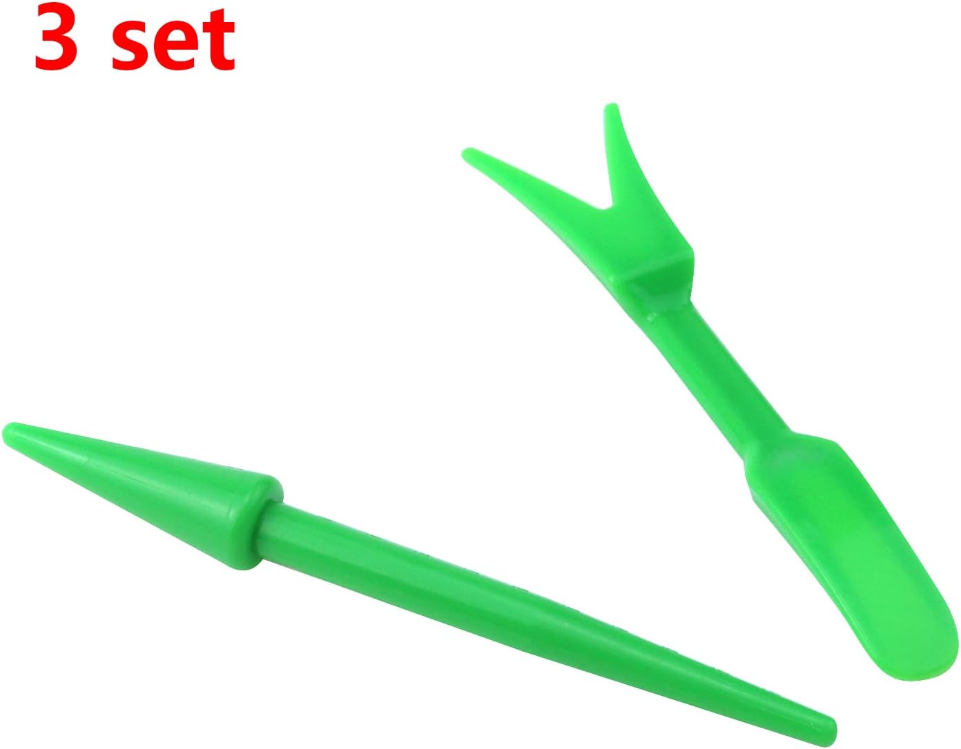 Mini Garden Hand Succulent Transplanting Tools,Set of 6,Green