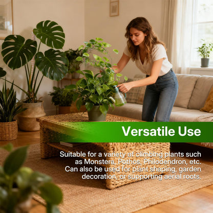 Bendable Moss Pole for Plants 47 Inch, Monstera Plant Support Stake with 7mm Aluminum Core, Coconut Coir Climbing Pole for Monstera Pothos Philodendron, Complete Kit with Ties & Rope