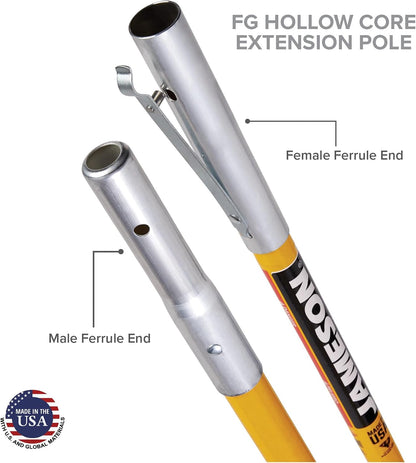 FG-6-2PK FG-Series 6-Foot Fiberglass Extension Pole for Pole Saw or Pruner Head 2-Pack
