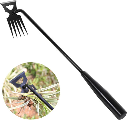 Weed Remover Tool,New Durable Garden Weeding Tools,Portable Garden Weeder Tool for Vegetable Gardening Backyard Farm Planting & Weeding (Black Handle)