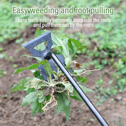 Weed Remover Tool,New Durable Garden Weeding Tools,Portable Garden Weeder Tool for Vegetable Gardening Backyard Farm Planting & Weeding (Black Handle)