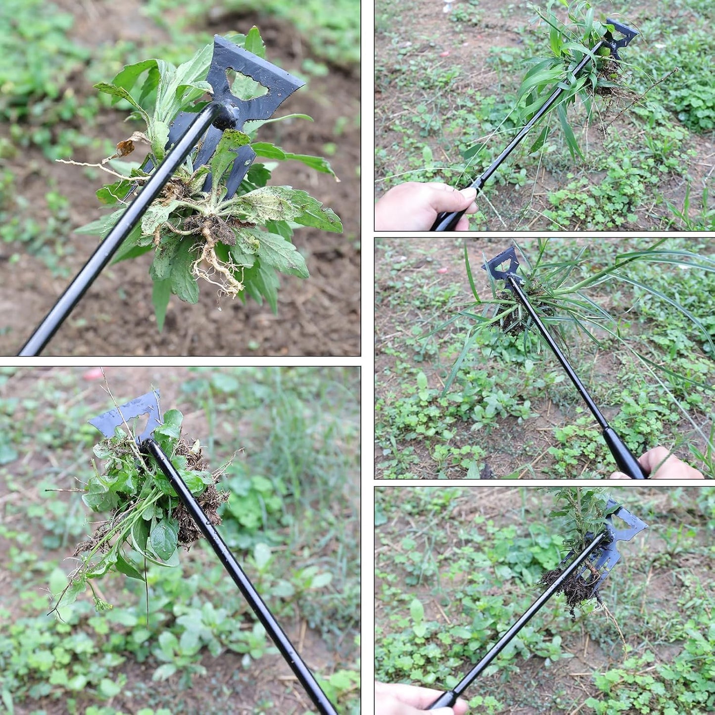 Weed Remover Tool,New Durable Garden Weeding Tools,Portable Garden Weeder Tool for Vegetable Gardening Backyard Farm Planting & Weeding (Black Handle)