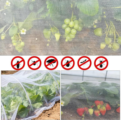 Garden Netting, 8'x10' Plant Netting Pest Barrier Bird Mosquito Net for Garden Protection, Garden Plant Cover Row Cover Raised Bed Screen Mesh for Vegetables Fruits Flowers Crops Plants Greenhouse