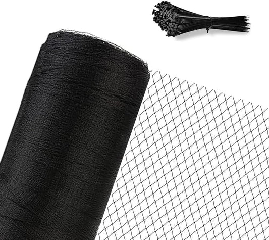 Junflying Bird Netting for Garden, 7.5X100 FT, 1/2“ Mesh