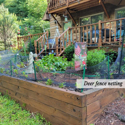 Junflying Bird Netting for Garden, 7.5X100 FT, 1/2“ Mesh