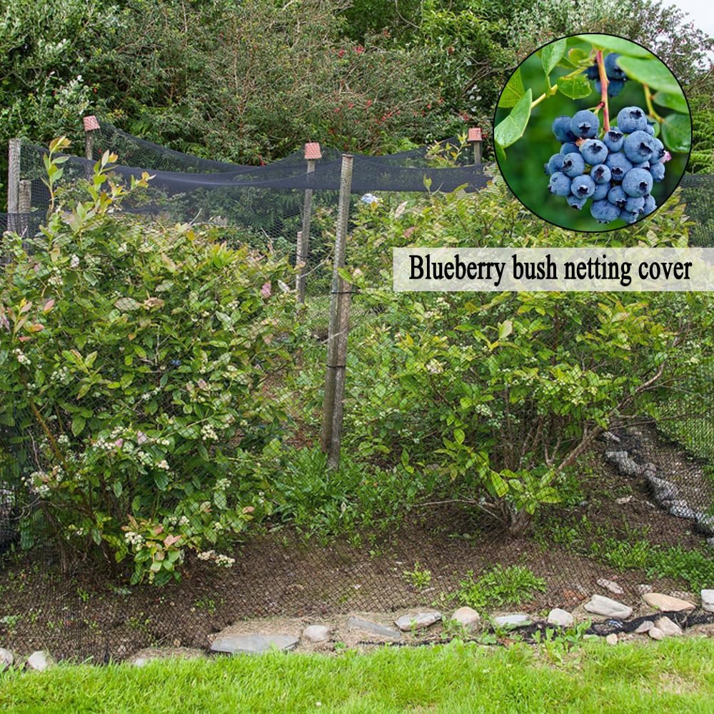 Junflying Bird Netting for Garden, 7.5X100 FT, 1/2“ Mesh