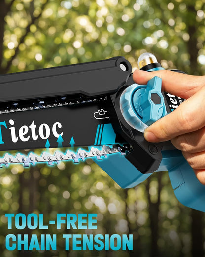 Chainsaw 6 Inch Mini Electric Chainsaw Cordless Battery Powered, Hand Held Saw for Wood/Trees Trimming, Tools for Household and Garden, Chain Saw Gift for Men Dad Husband Fathers Gardener 2026