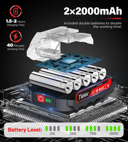 Chainsaw 6 Inch Mini Electric Chainsaw Cordless Battery Powered, Hand Held Saw for Wood/Trees Trimming, Tools for Household and Garden, Chain Saw Gift for Men Dad Husband Fathers Gardener 2026