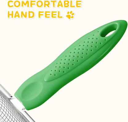 Cat Litter Scoop - Stainless Steel Metal Cat Litter Scoop-Kitty Metal Scooper-Sturdy Mesh Scooper - Mesh Shovel-Easy to Clean - Suitable for Cat Litter Box - Light Black