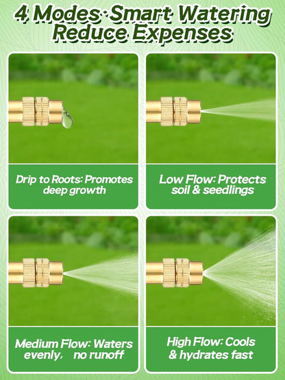 49ft Drip Irrigation System Kit for Raised Bed Plants Lawn