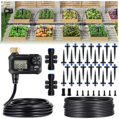 100FT Automatic Drip Irrigation Kit with Timer