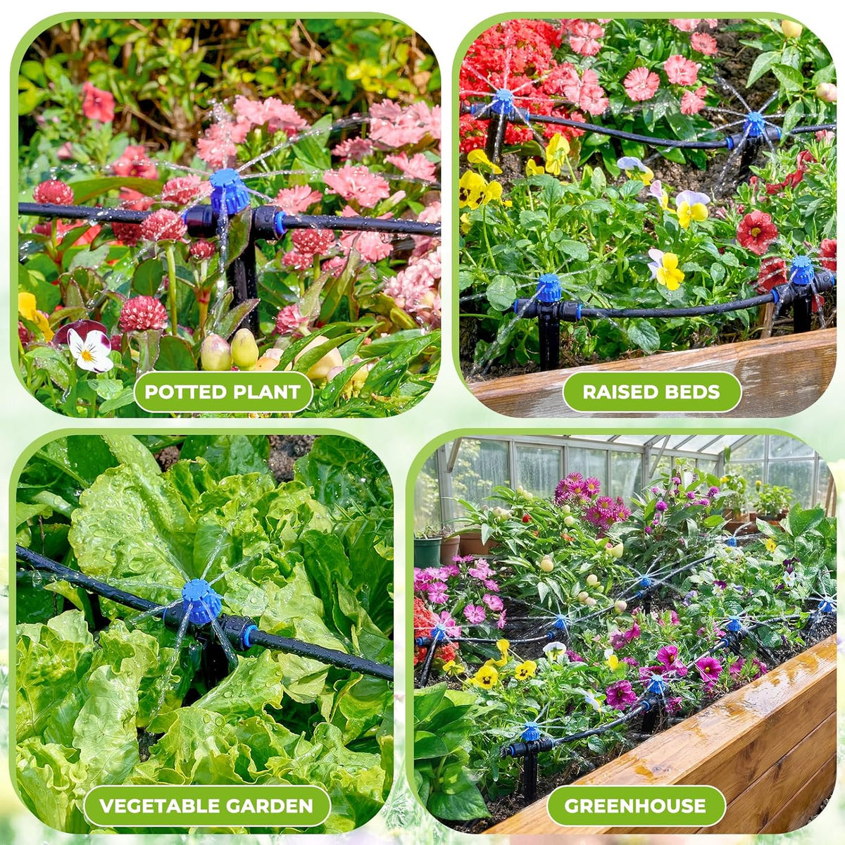 100FT Automatic Drip Irrigation Kit with Timer