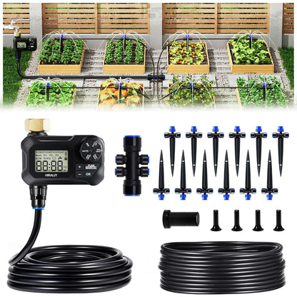 100FT Automatic Drip Irrigation Kit with Timer