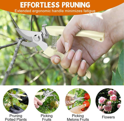 2Pack Pruning Shears, Professional Flower Clippers, Lightweight