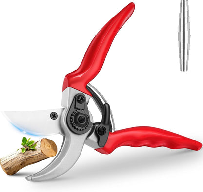 2Pack Pruning Shears, Professional Flower Clippers, Lightweight