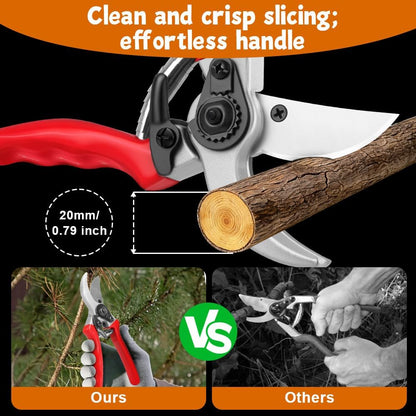 2Pack Pruning Shears, Professional Flower Clippers, Lightweight