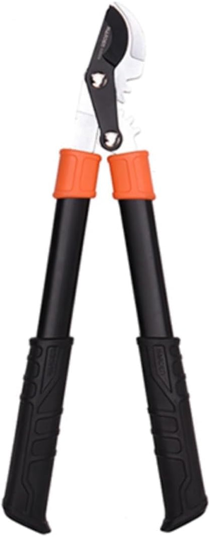 19" Gear Drive Gardening Loppers - Heavy Duty Lopper Pruner with Gear Drive for Extra Leverage - High Carbon Steel Teflon Coated Blade - Ergo Grip Rubber Handle