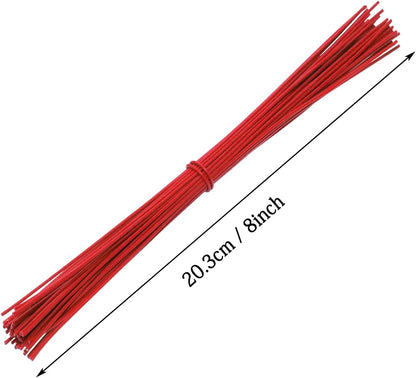 8 Inch Reusable Cable Ties Wire Twist Ties Garden Twine for Plastic Bags Electronics Cords Organizing Gardening Vines Climbing Plants Halloween Christmas Holiday Decors Crafts, 200PCS, Blue